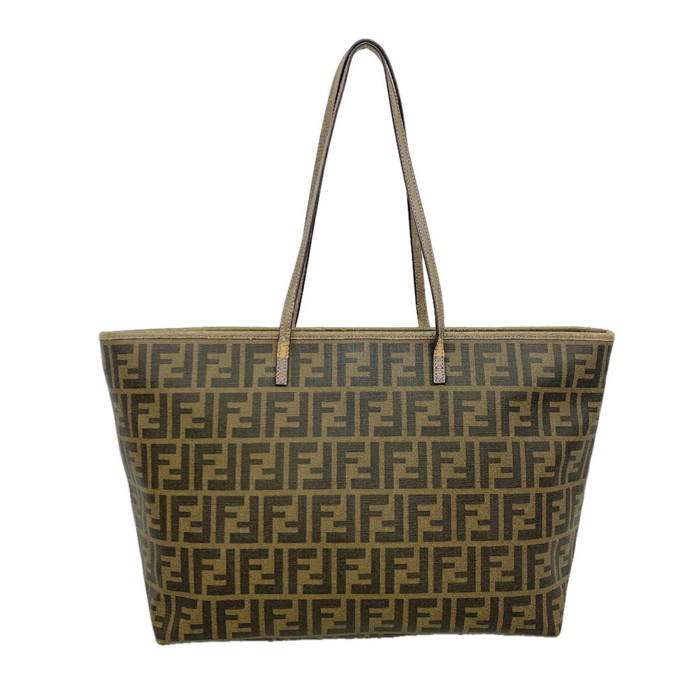 Fendi Zucca Tote Bag, Brown, Women's